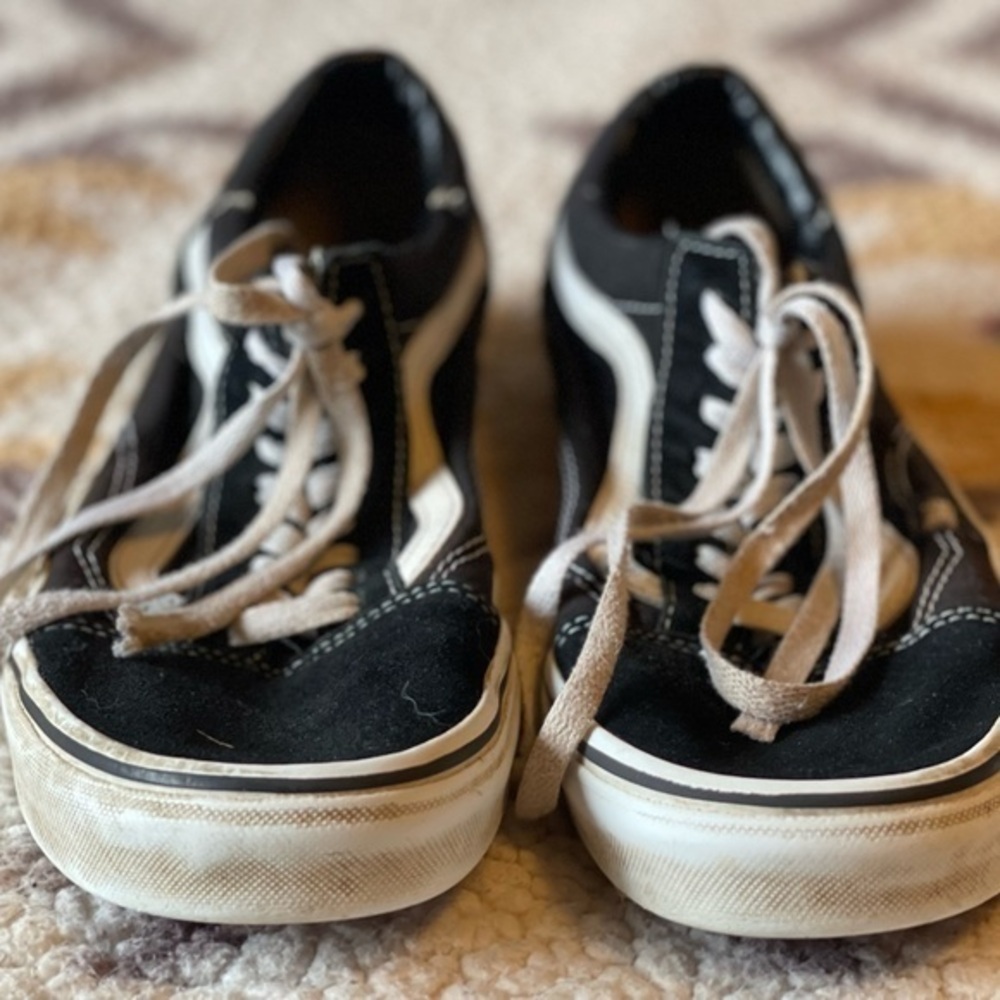 Vans Classic Old Skool Black canvas Mens 9/Women's 10.5